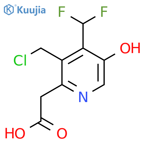 3-(Chloromethyl)-4-(difluoromethyl)-5-hydroxypyridine-2-acetic acid structure