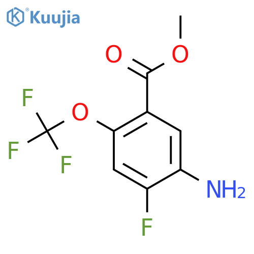 Methyl 5-amino-4-fluoro-2-(trifluoromethoxy)benzoate structure