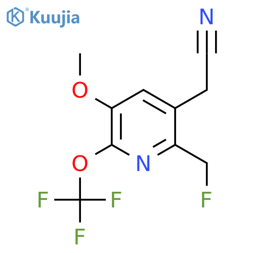 2-(Fluoromethyl)-5-methoxy-6-(trifluoromethoxy)pyridine-3-acetonitrile structure