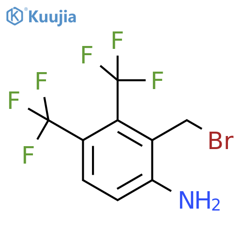 6-Amino-2,3-bis(trifluoromethyl)benzyl bromide structure