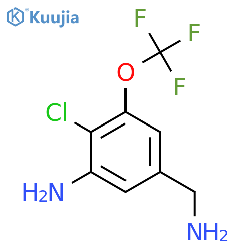3-Amino-4-chloro-5-(trifluoromethoxy)benzylamine structure