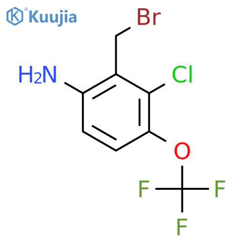 6-Amino-2-chloro-3-(trifluoromethoxy)benzyl bromide structure