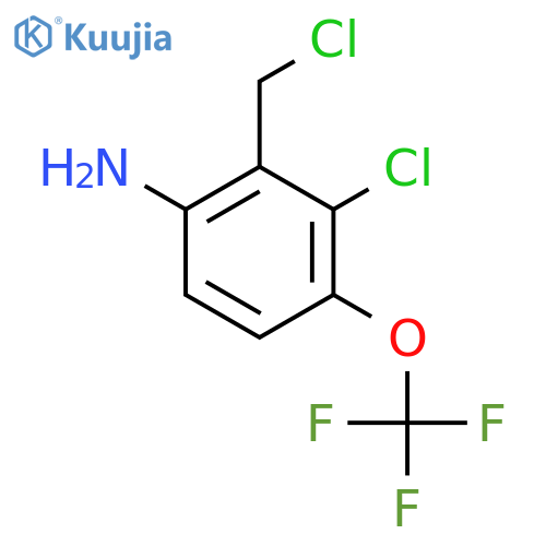 6-Amino-2-chloro-3-(trifluoromethoxy)benzyl chloride structure