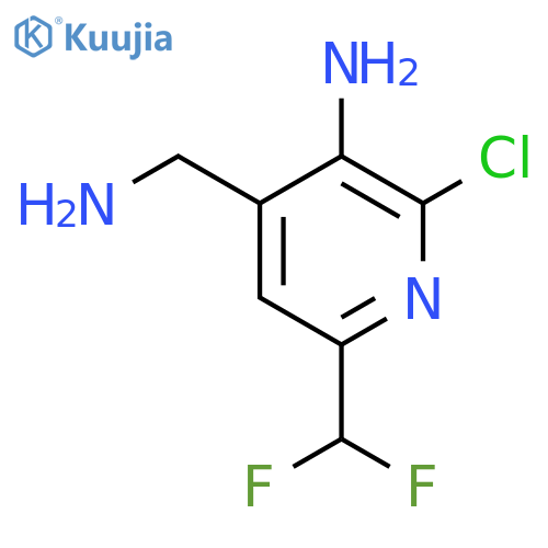 3-Amino-4-(aminomethyl)-2-chloro-6-(difluoromethyl)pyridine structure