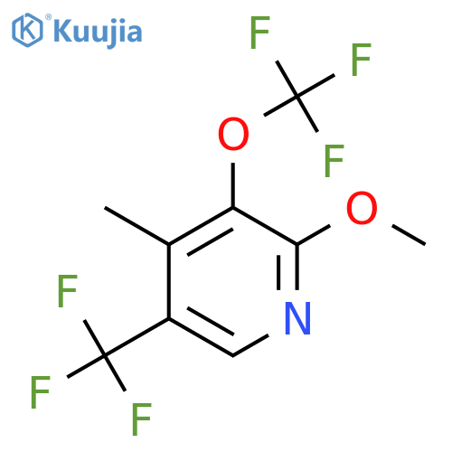 2-Methoxy-4-methyl-3-(trifluoromethoxy)-5-(trifluoromethyl)pyridine structure