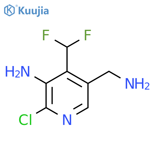 3-Amino-5-(aminomethyl)-2-chloro-4-(difluoromethyl)pyridine structure