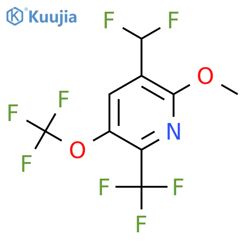 3-(Difluoromethyl)-2-methoxy-5-(trifluoromethoxy)-6-(trifluoromethyl)pyridine structure