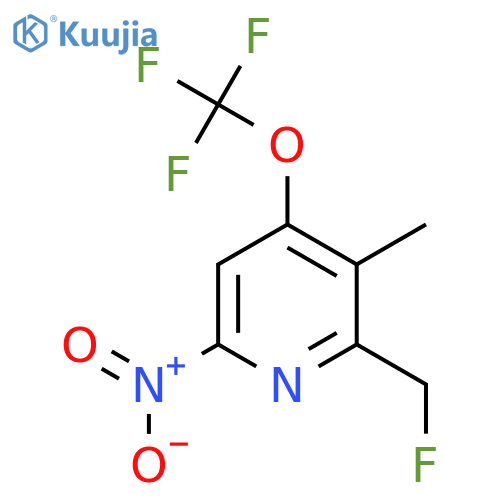 2-(Fluoromethyl)-3-methyl-6-nitro-4-(trifluoromethoxy)pyridine structure