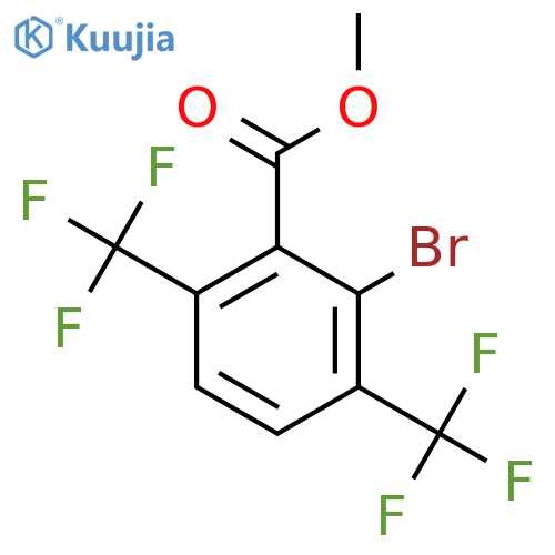 Methyl 3,6-bis(trifluoromethyl)-2-bromobenzoate structure