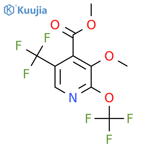 Methyl 3-methoxy-2-(trifluoromethoxy)-5-(trifluoromethyl)pyridine-4-carboxylate structure