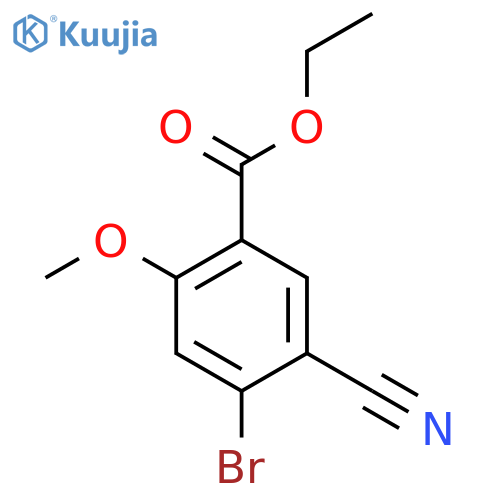 Ethyl 4-bromo-5-cyano-2-methoxybenzoate structure