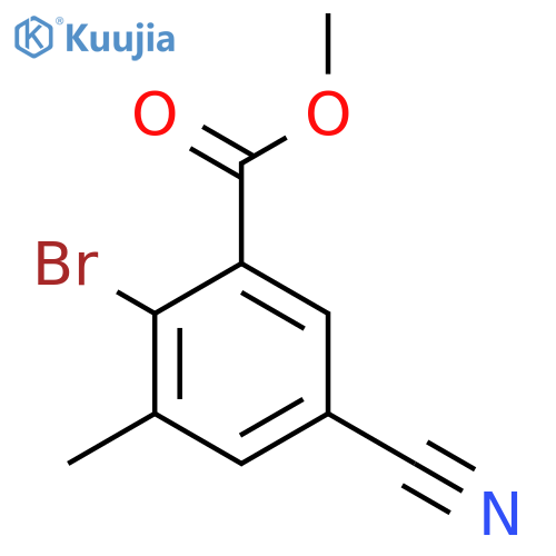 Methyl 2-bromo-5-cyano-3-methylbenzoate structure