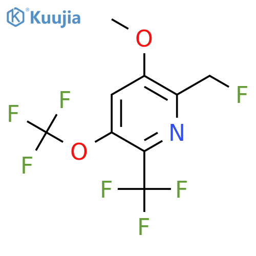 2-(Fluoromethyl)-3-methoxy-5-(trifluoromethoxy)-6-(trifluoromethyl)pyridine structure