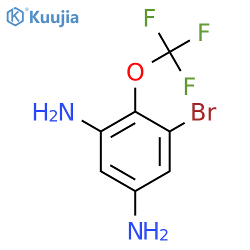 1-Bromo-3,5-diamino-2-(trifluoromethoxy)benzene structure