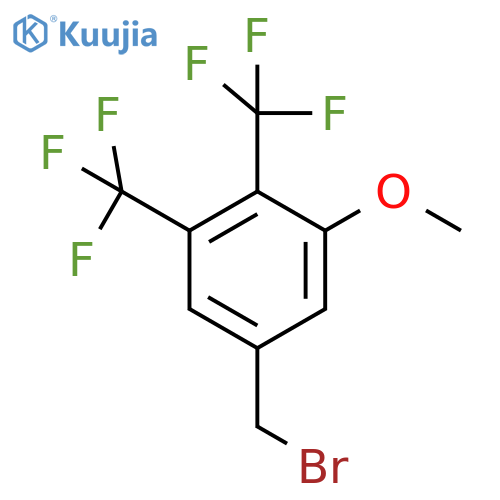 3,4-Bis(trifluoromethyl)-5-methoxybenzyl bromide structure