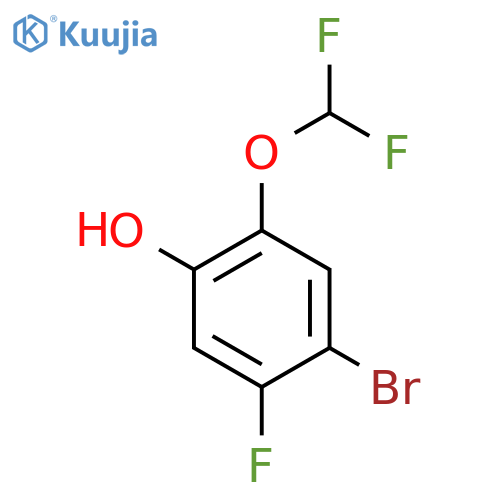 4-Bromo-2-difluoromethoxy-5-fluorophenol structure