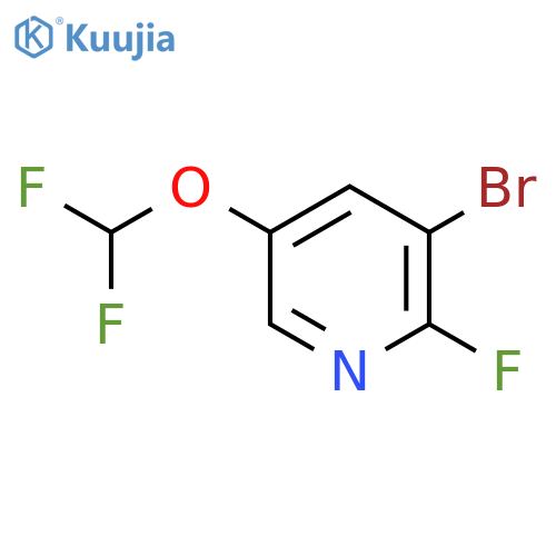 3-Bromo-5-difluoromethoxy-2-fluoropyridine structure