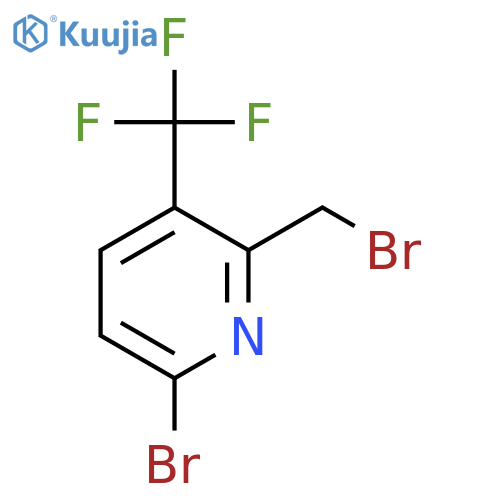 6-Bromo-2-(bromomethyl)-3-(trifluoromethyl)pyridine structure