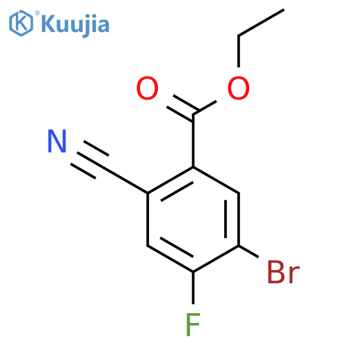 Ethyl 5-bromo-2-cyano-4-fluorobenzoate structure