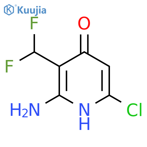 2-Amino-6-chloro-3-(difluoromethyl)-4-hydroxypyridine structure