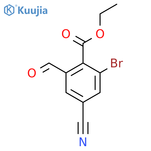 Ethyl 2-bromo-4-cyano-6-formylbenzoate structure
