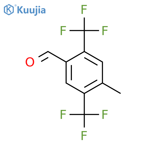2,5-Bis(trifluoromethyl)-4-methylbenzaldehyde structure