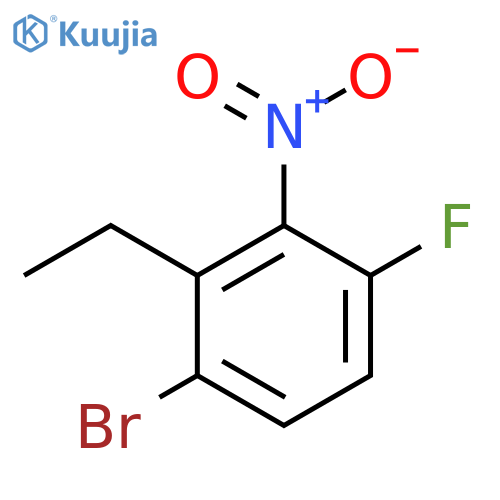 1-Bromo-2-ethyl-4-fluoro-3-nitrobenzene structure