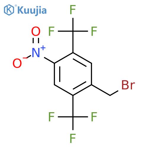 2,5-Bis(trifluoromethyl)-4-nitrobenzyl bromide structure