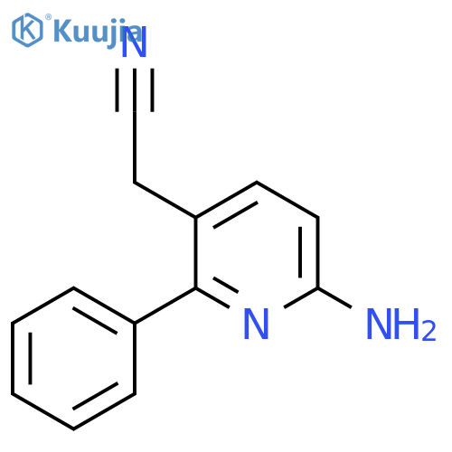6-Amino-2-phenylpyridine-3-acetonitrile structure