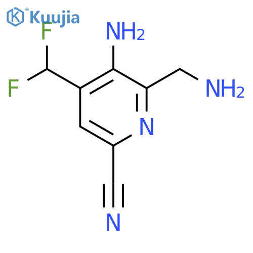 3-Amino-2-(aminomethyl)-6-cyano-4-(difluoromethyl)pyridine structure