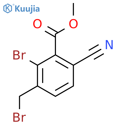 Methyl 2-bromo-3-bromomethyl-6-cyanobenzoate structure