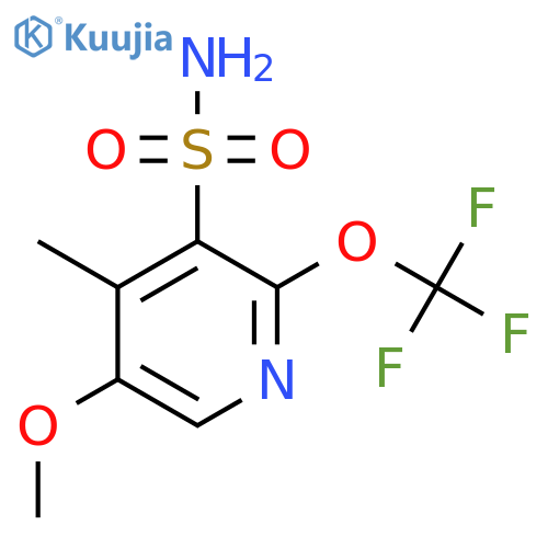5-Methoxy-4-methyl-2-(trifluoromethoxy)pyridine-3-sulfonamide structure