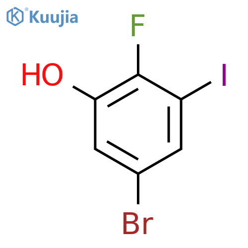 5-Bromo-2-fluoro-3-iodophenol structure