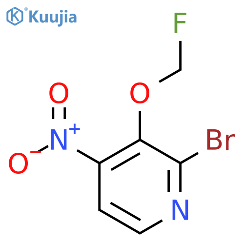 2-Bromo-3-fluoromethoxy-4-nitropyridine structure