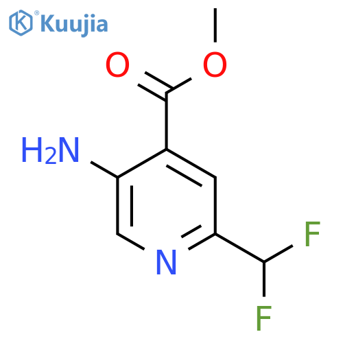 Methyl 5-amino-2-(difluoromethyl)pyridine-4-carboxylate structure