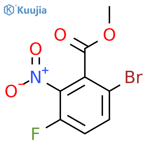 Methyl 6-bromo-3-fluoro-2-nitrobenzoate structure