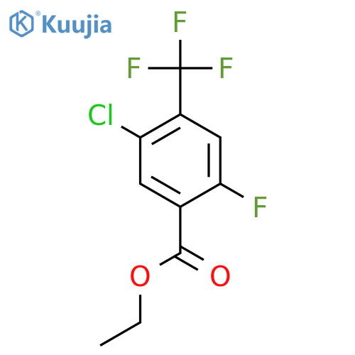 Ethyl 5-chloro-2-fluoro-4-(trifluoromethyl)benzoate structure