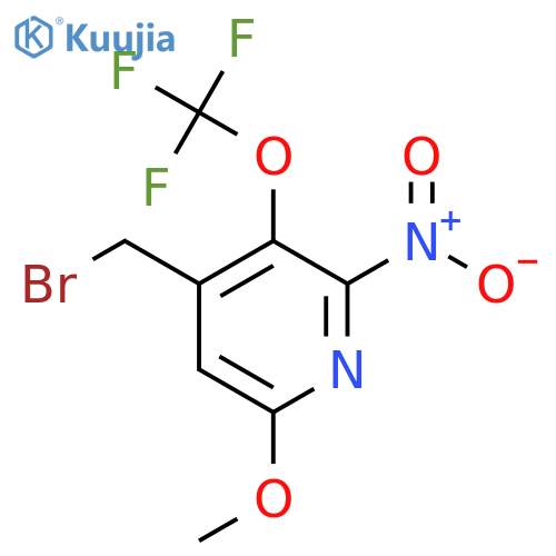 4-(Bromomethyl)-6-methoxy-2-nitro-3-(trifluoromethoxy)pyridine structure