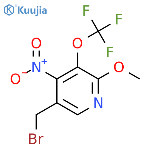 5-(Bromomethyl)-2-methoxy-4-nitro-3-(trifluoromethoxy)pyridine structure