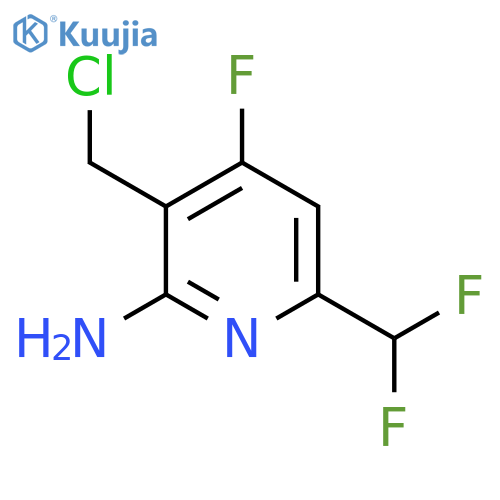 2-Amino-3-(chloromethyl)-6-(difluoromethyl)-4-fluoropyridine structure