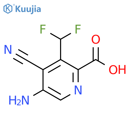 5-Amino-4-cyano-3-(difluoromethyl)pyridine-2-carboxylic acid structure