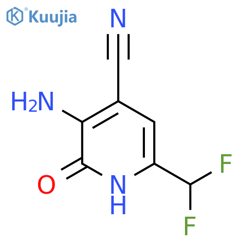 3-Amino-4-cyano-6-(difluoromethyl)-2-hydroxypyridine structure