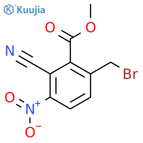 Methyl 6-bromomethyl-2-cyano-3-nitrobenzoate structure