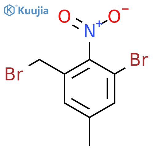 3-Bromo-5-methyl-2-nitrobenzyl bromide structure