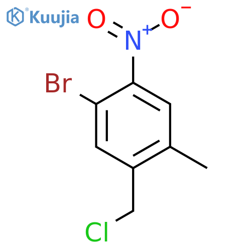 5-Bromo-2-methyl-4-nitrobenzyl chloride structure