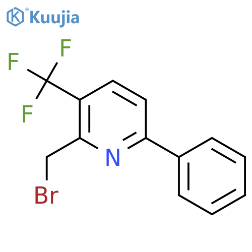 2-Bromomethyl-6-phenyl-3-(trifluoromethyl)pyridine structure