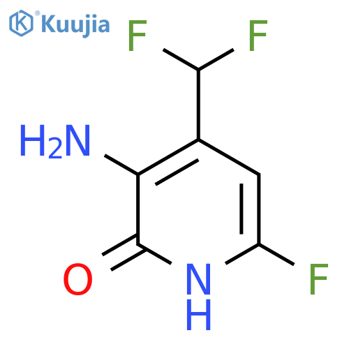 3-Amino-4-(difluoromethyl)-6-fluoro-2-hydroxypyridine structure