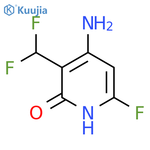 4-Amino-3-(difluoromethyl)-6-fluoro-2-hydroxypyridine structure