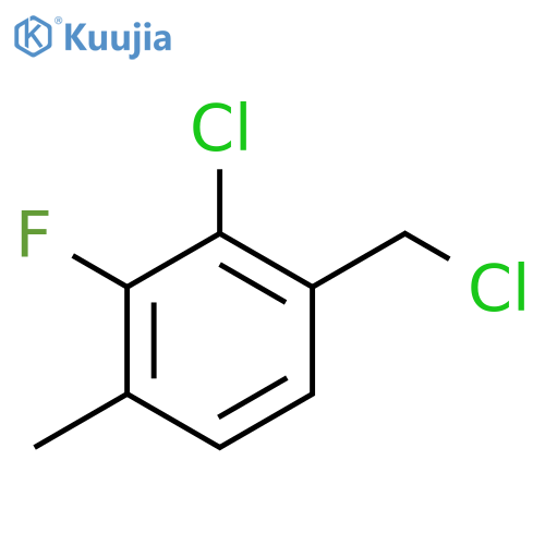 2-Chloro-3-fluoro-4-methylbenzyl chloride structure
