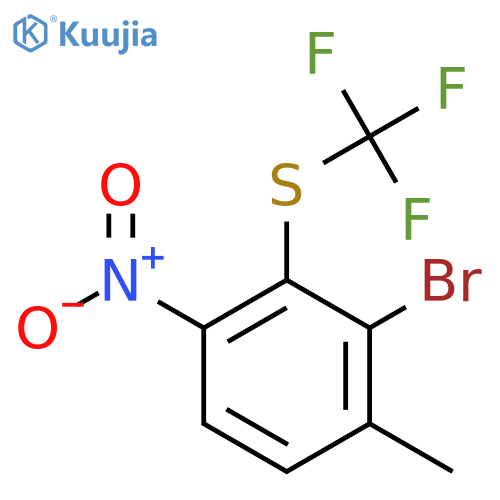 2-Bromo-4-nitro-3-(trifluoromethylthio)toluene structure